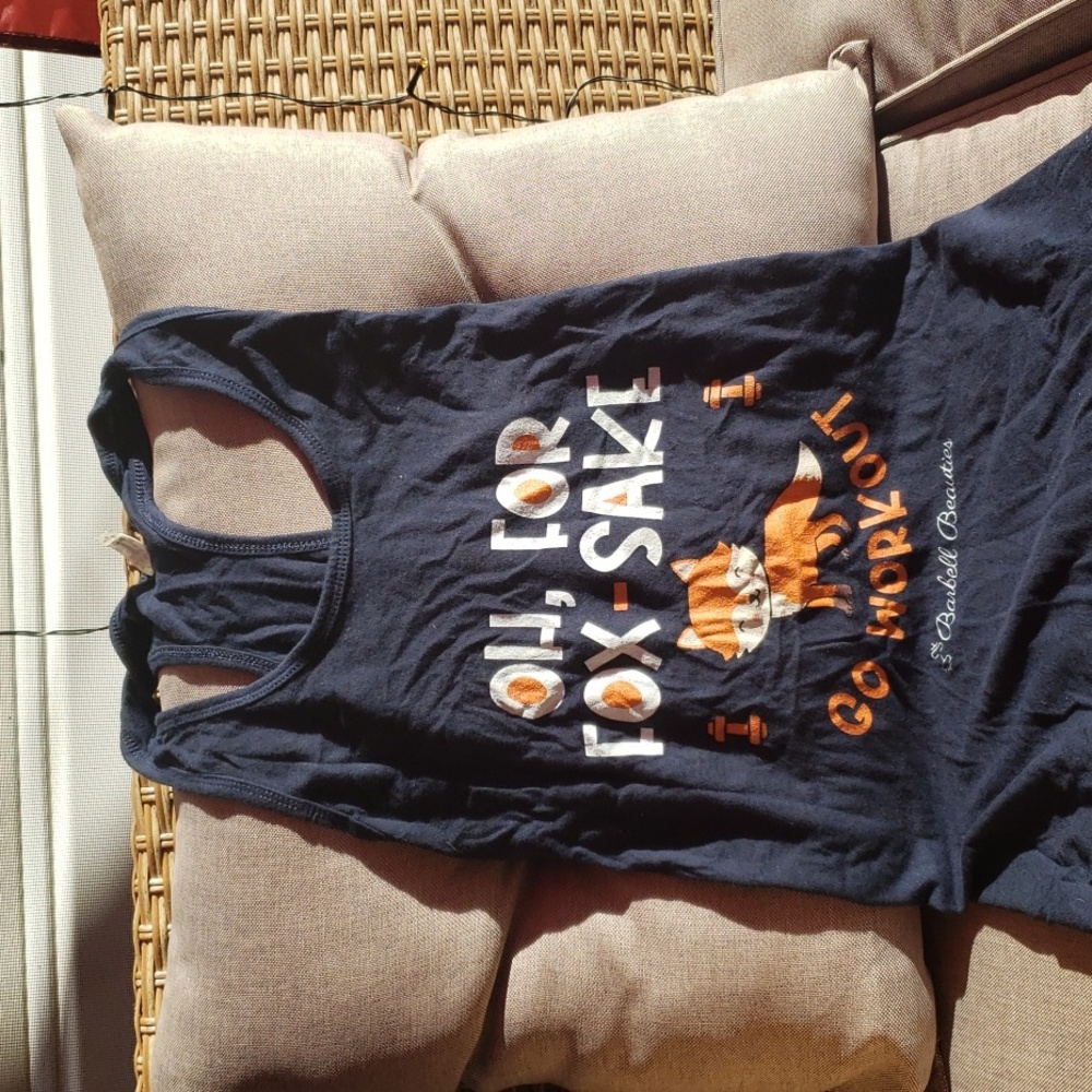 Oh, For Fox Sake Go Workout Racerback Tank Top